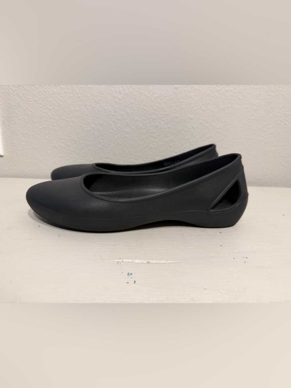 CROCS Laura Ballet Flats Black 7 office professional business casual